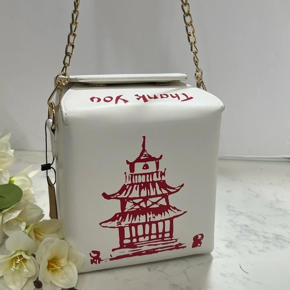 🥡White and Red Graphic Women's Bag🥡 - Picture 3 of 10